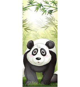 Sticker enfant porte Panda