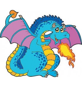 Stickers enfant Dragon réf 3702