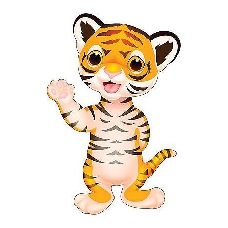 Stickers muraux enfant Tigre réf 3569 (30 dimensions)