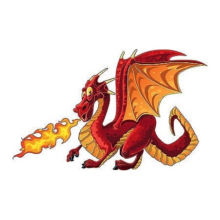 Stickers enfant Dragon feu réf 3709