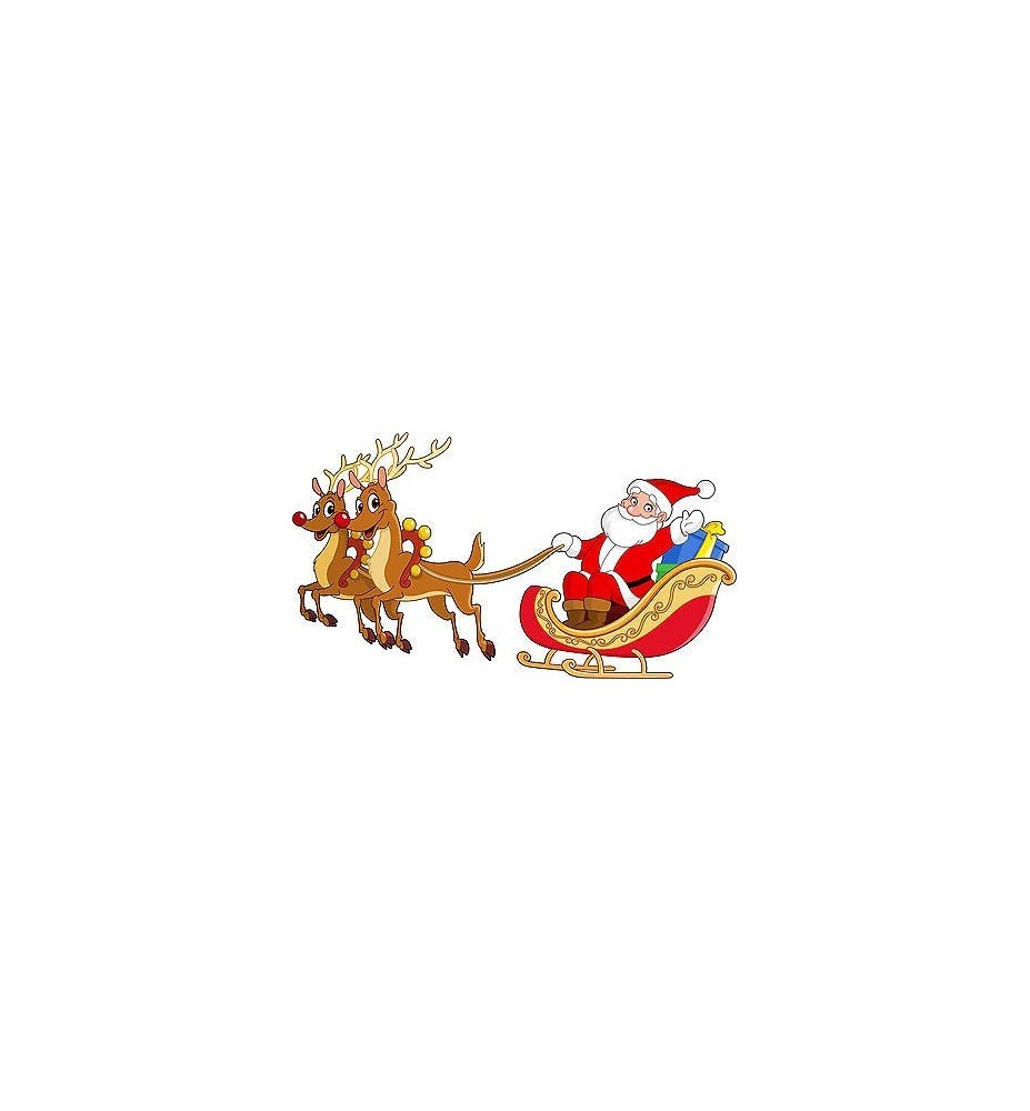 Stickers enfant Père Noel réf 3647 (Dimensions de 10cm à 130cm de largeur)