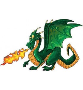Sticker enfant Petit Dragon réf 3524
