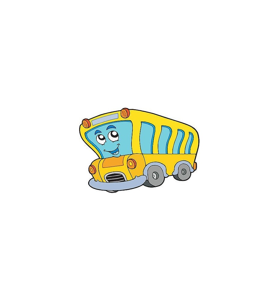 Sticker enfant Bus réf 3515 (Dimensions de 10 cm à 130cm de largeur)