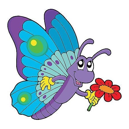 Sticker enfant Papillon réf 2543