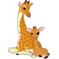 Sticker enfant Bébé Girafes