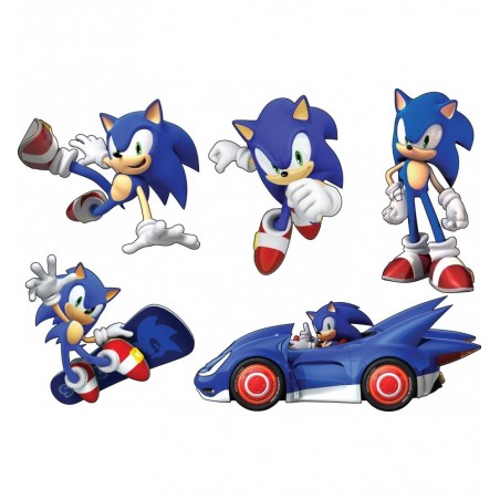 Stickers enfant planche de stickers Sonic