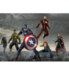 Stickers muraux géant Avengers 15164