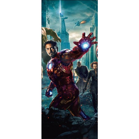 Stickers porte Iron Man Avengers