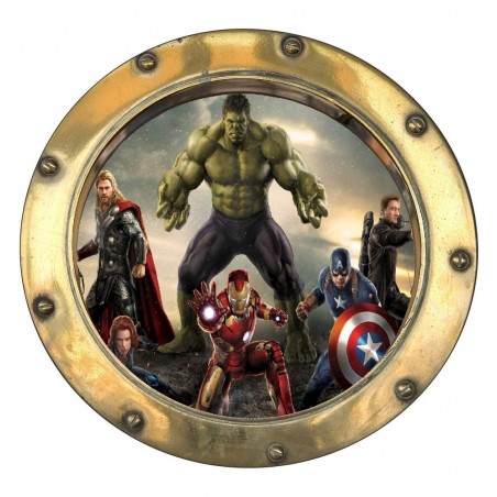 Sticker hublot enfant Avengers