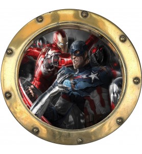 Sticker hublot enfant Avengers 9569