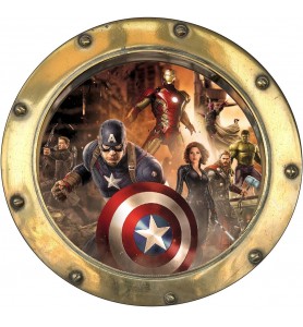 Sticker hublot enfant Avengers 9571