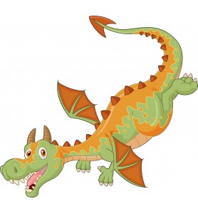 Stickers muraux enfant Dragon réf 15229