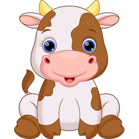Stickers muraux enfant Animaux Vache
