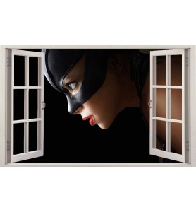 Stickers fenêtre Catwoman 