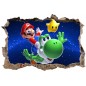 Stickers 3D trompe l'oeil Mario Galaxy