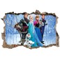 Stickers trompe l'oeil 3D Frozen La reine des neiges