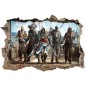 Stickers 3D trompe l'oeil Assassin's Creed