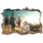Stickers 3D trompe l'oeil Star Wars réf 23279