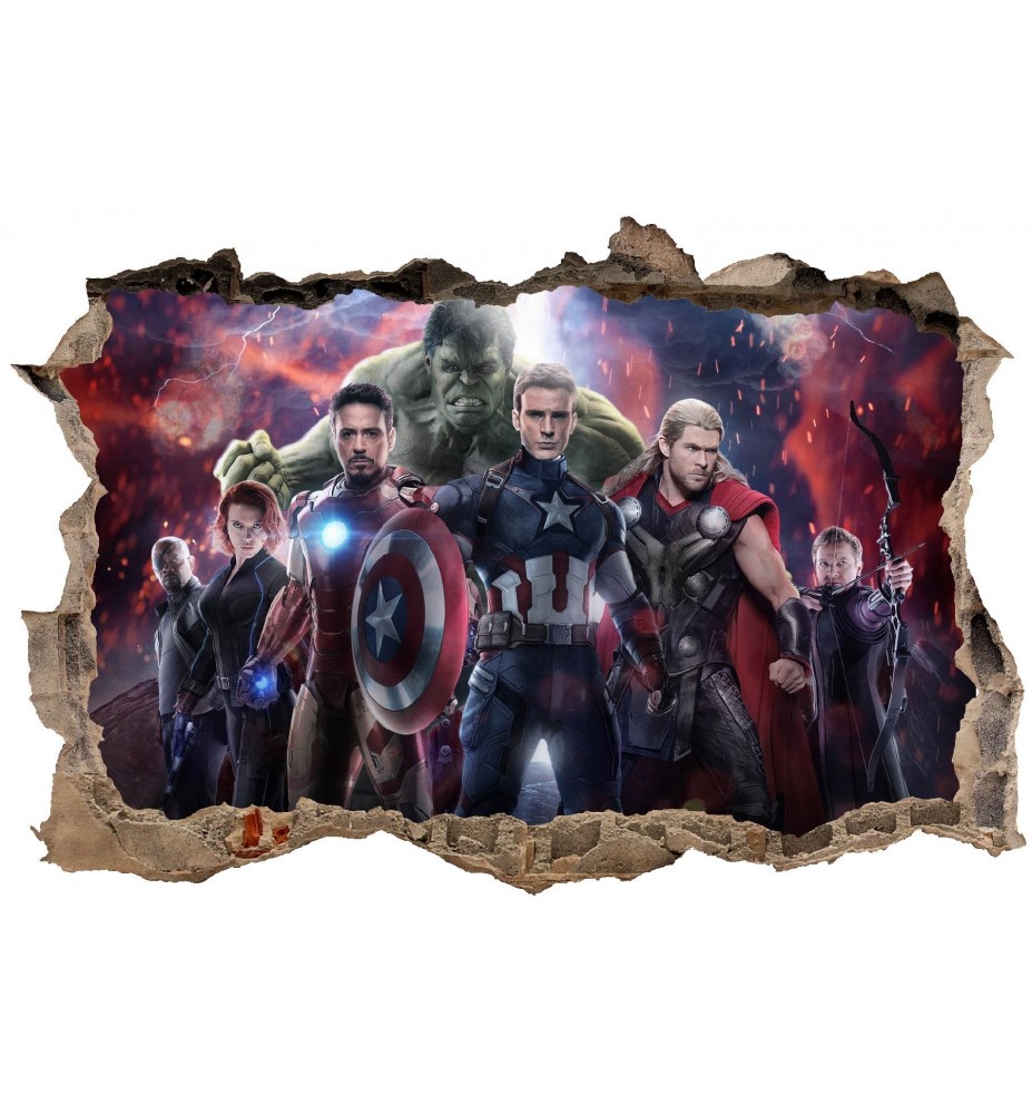 Stickers 3D Avengers réf 23312
