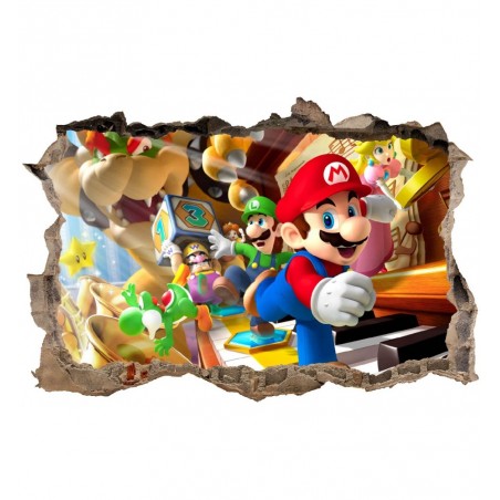 Stickers 3D Mario réf 23619