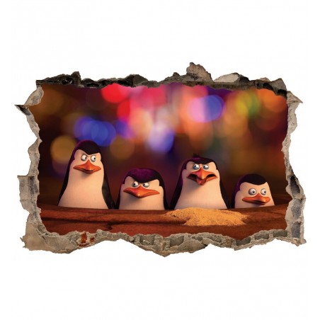 Stickers 3D Pingouins réf 23821