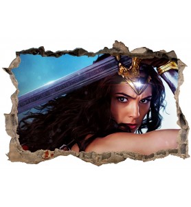 Stickers 3D Wonder Woman  réf 23825