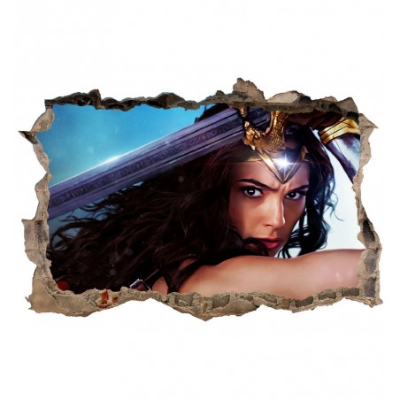 Stickers 3D Wonder Woman  réf 23825