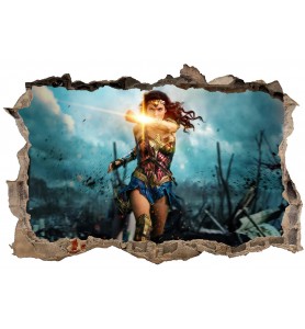 Stickers 3D Wonder Woman  réf 23827