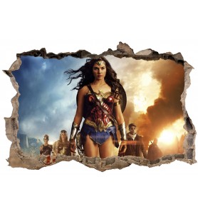 Stickers 3D Wonder Woman  réf 23828