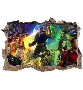 Stickers 3D Avengers Infinity réf 52496