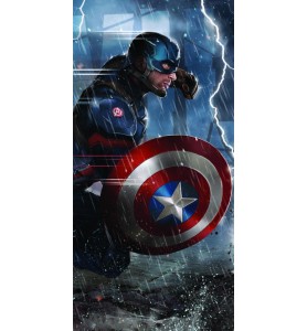 Stickers ou papier peint lé unique Captain America