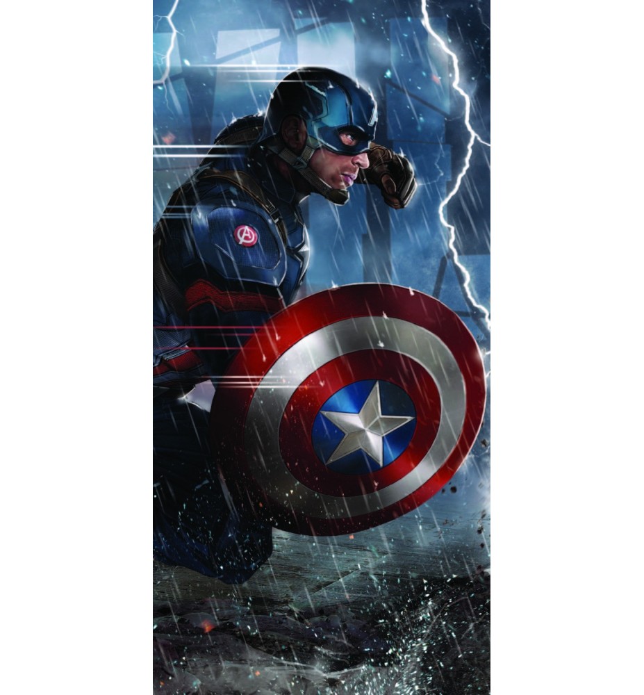Stickers ou papier peint lé unique Captain America