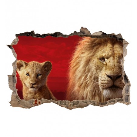 Stickers 3D Le roi lion