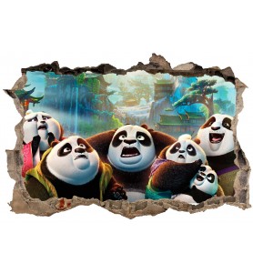 Stickers 3D Kun Fu Panda