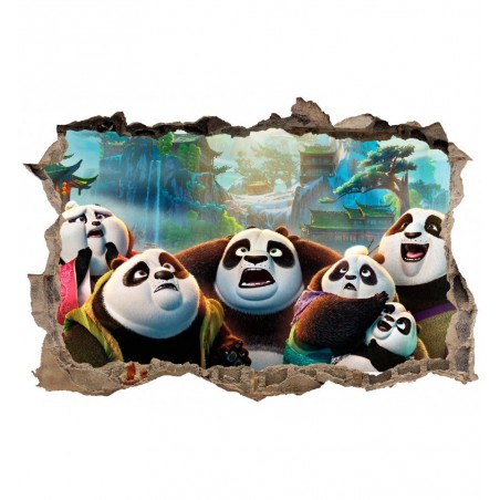 Stickers 3D Kun Fu Panda