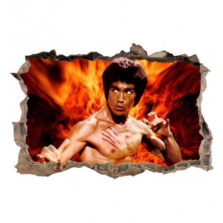 Stickers 3D Bruce Lee