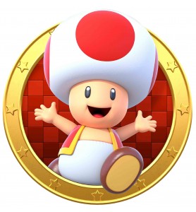 Sticker hublot Mario Toad
