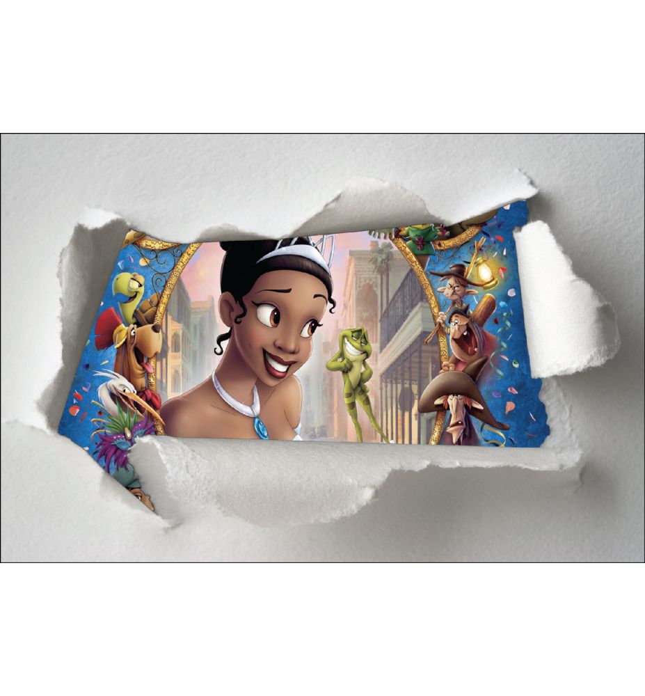 Stickers enfant papier déchiré Princesse