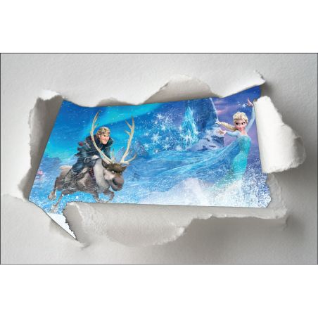 Stickers enfant papier déchiré Frozen la reine des neiges