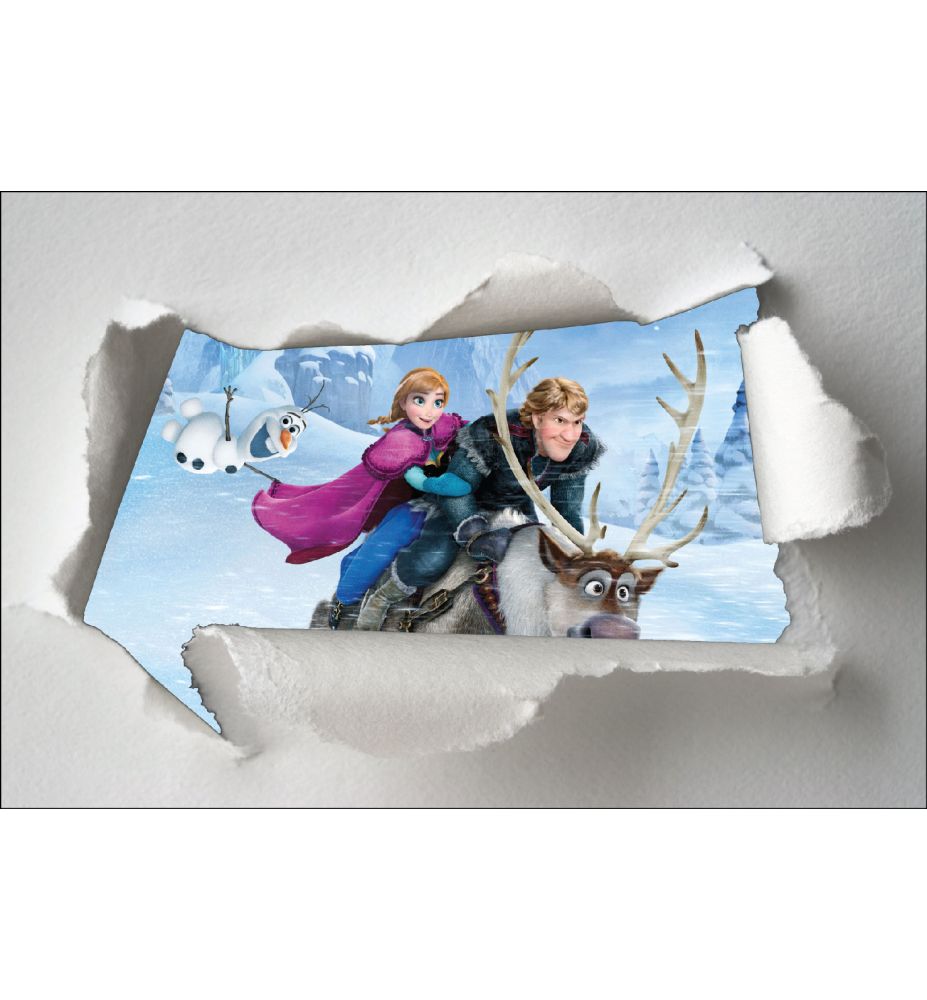 Stickers enfant papier déchiré Frozen