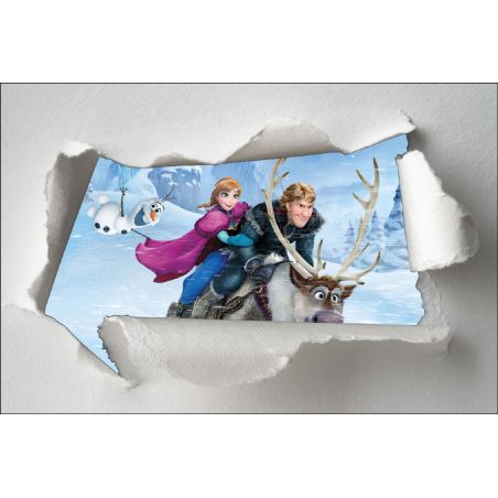 Stickers enfant papier déchiré Frozen