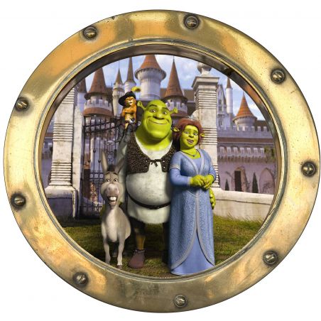 Sticker hublot enfant Shrek