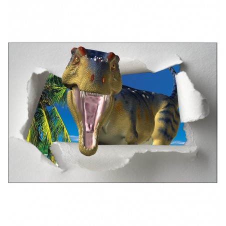 Stickers enfant papier déchiré Dinosaure