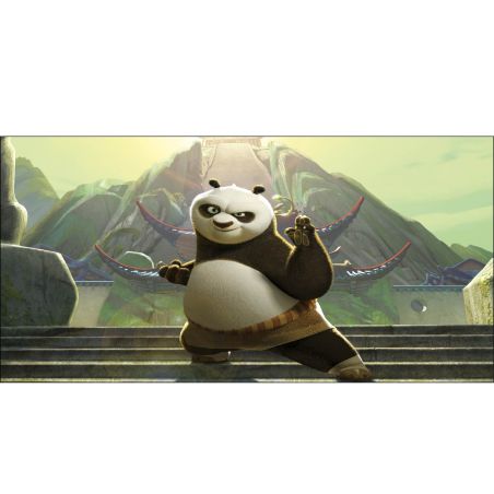 Stickers chambre d'enfant tête de lit Kung Fu Panda