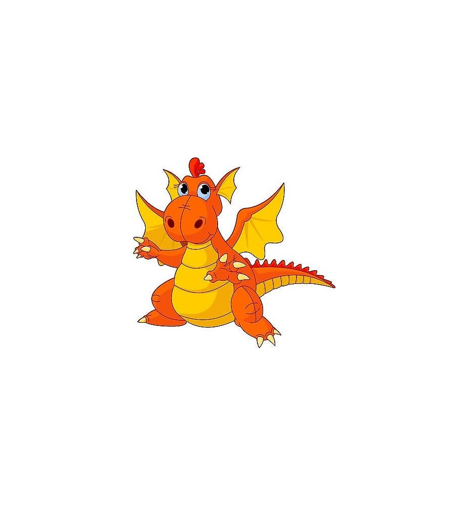 Sticker enfant Dragon hauteur 30cm réf 208