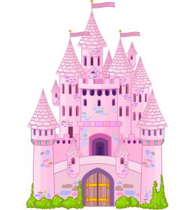 sticker enfant Chateau Princesse E032