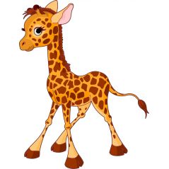 Sticker enfant Bébé Girafe
