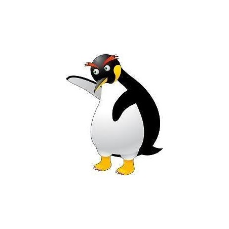 Sticker enfant bébé Pingouin hauteur 30cm réf 048