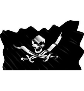 Sticker autocollant drapeau Pirate