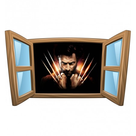 Sticker enfant fenêtre Wolverine Xmen